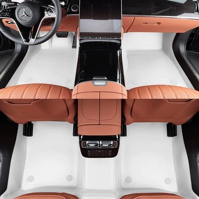 Suitable for Tesla Model 3 Modelə uyğun ayaqaltı - tesla-white-single-layer-floor-mats
