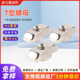 T型螺母碳钢镀镍欧标T型块20/30/40/45全系列批发供应t型螺母套装