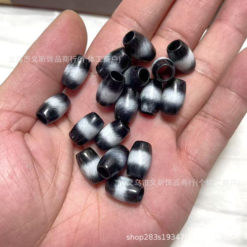新款大孔桶珠串珠DIY服装辅料包链鞋绳珠手串项链泳衣饰品配件珠|undefined