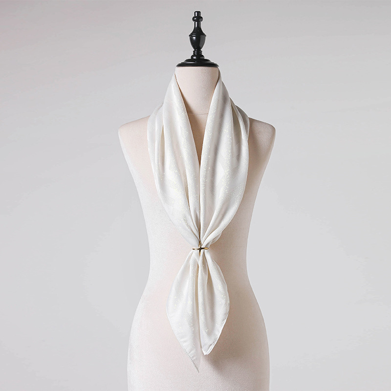 Retro Seidenschal Quadratisch Damen Sommer Versatile Kopftuch_voghion.com