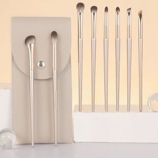 Eye Shadow Brush Set, Blade Eyeliner Brush, Nose Shadow Brush, Blending Lip Brush, Blush Brush, Loose Powder Makeup Brush, Gold-Plated