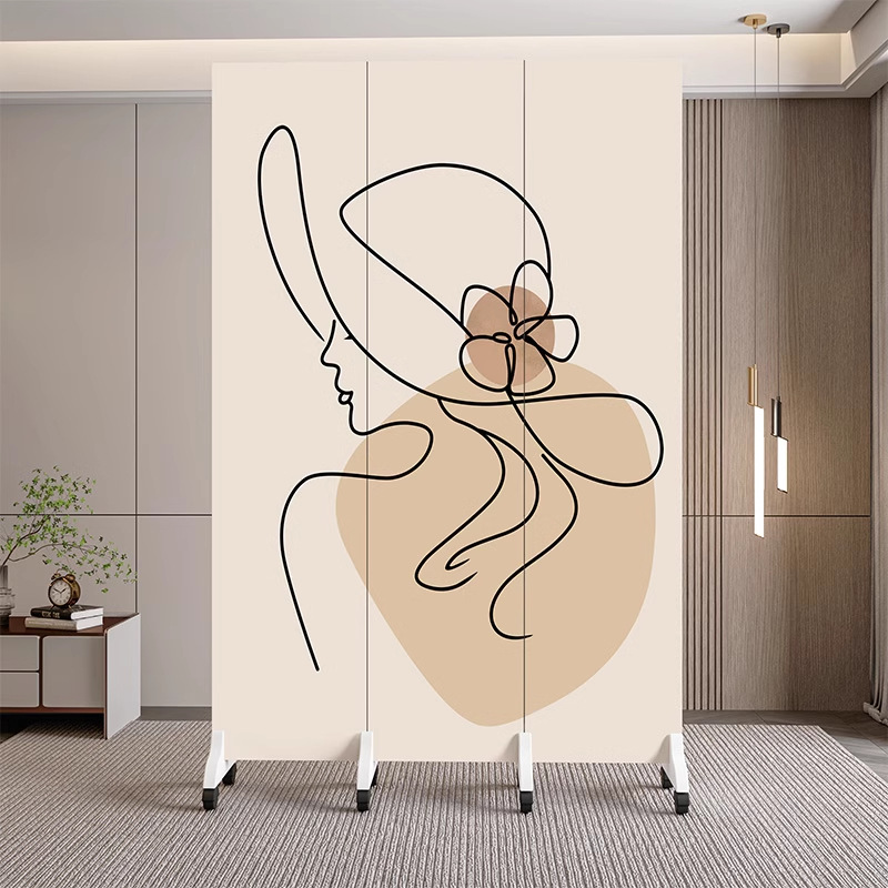 简约现代屏风隔断客厅折叠移动家用屏风入户正对门办公室简易折屏