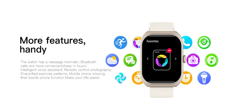 Smartwatch met bluetooth bellen waterdichte sporthorloge_voghion.com
