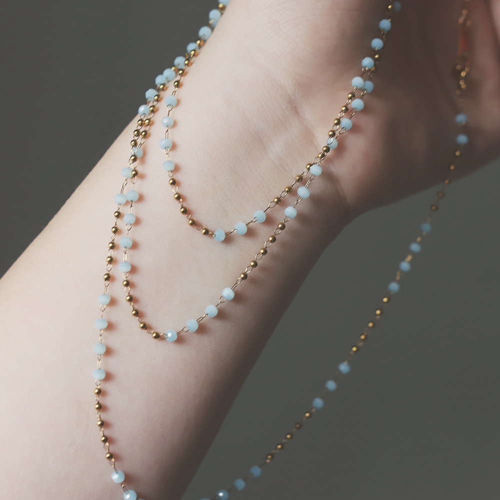 Fashion Geometric Titanium Steel Necklace Metal Chain Stainless Steel Necklaces_colorza_1