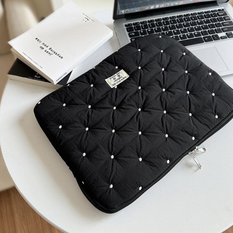 Korean Ins Portable Niche Cute Laptop 13/ 14inch Protective Cover Tablet Liner Bag Cosmetics Bag