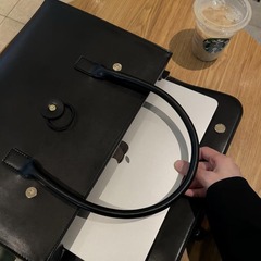 新品感革レトロおしゃれレディース通勤ビジネスブリーフケース大容量ラップトップバッグ