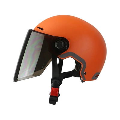 Certification, All-Season Universal Rider Electric – Motosiklet kaskı (dəbilqə) - brown-long-mirror-l