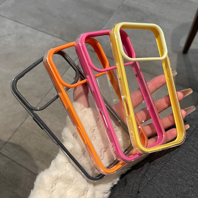 Transparent Glue-Coated Case Suitable for iPhone 18 Pro, Apple 18 Pro Max, Acrylic 13 Groove Anti-Collision Transparent Glue-Coated Case Suitable for iPhone 18 Pro, Apple 18 Pro Max, Acrylic 13 Groove Anti-Collision