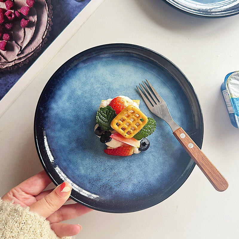 [Exported to Denmark] High-End Vintage Tableware: Ins Ceramic Western-Style Plates, Dessert Plates, Cooking Dishes, Wholesale