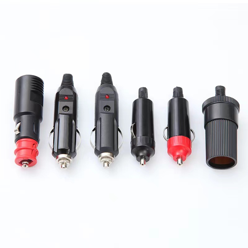 Car cigarette lighter plug 20A30A insurance high-power air pump power extension cord conversion bakelite high temperature resistance