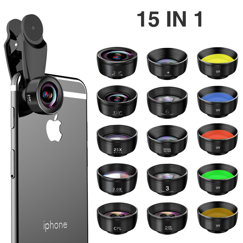立见 OEM ODM 亚马逊热卖款多合一手机镜头套装|ru