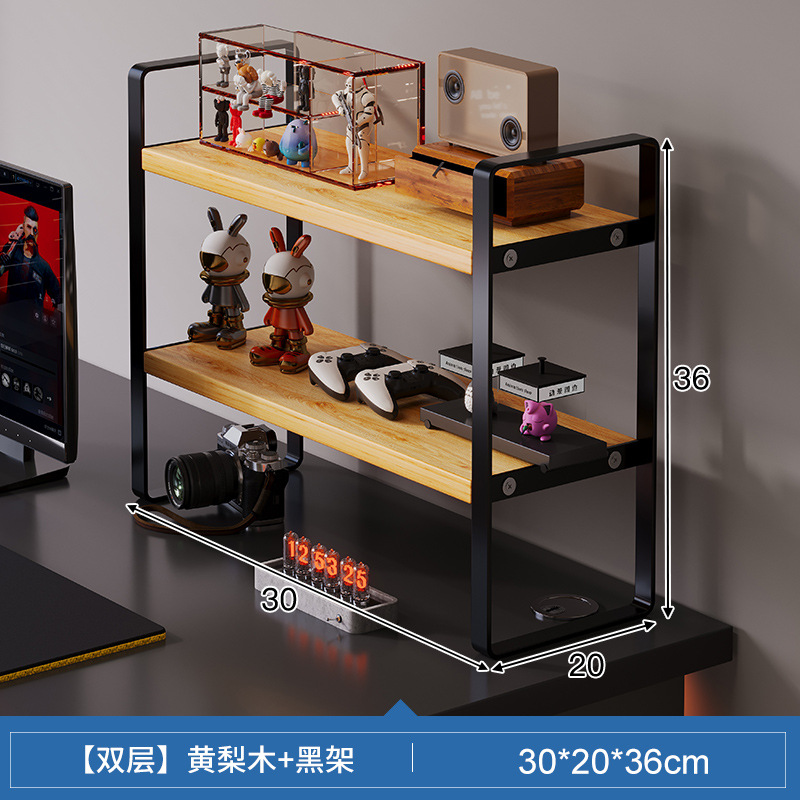 De doble capa de palo de rosa + Negro rack 30*20