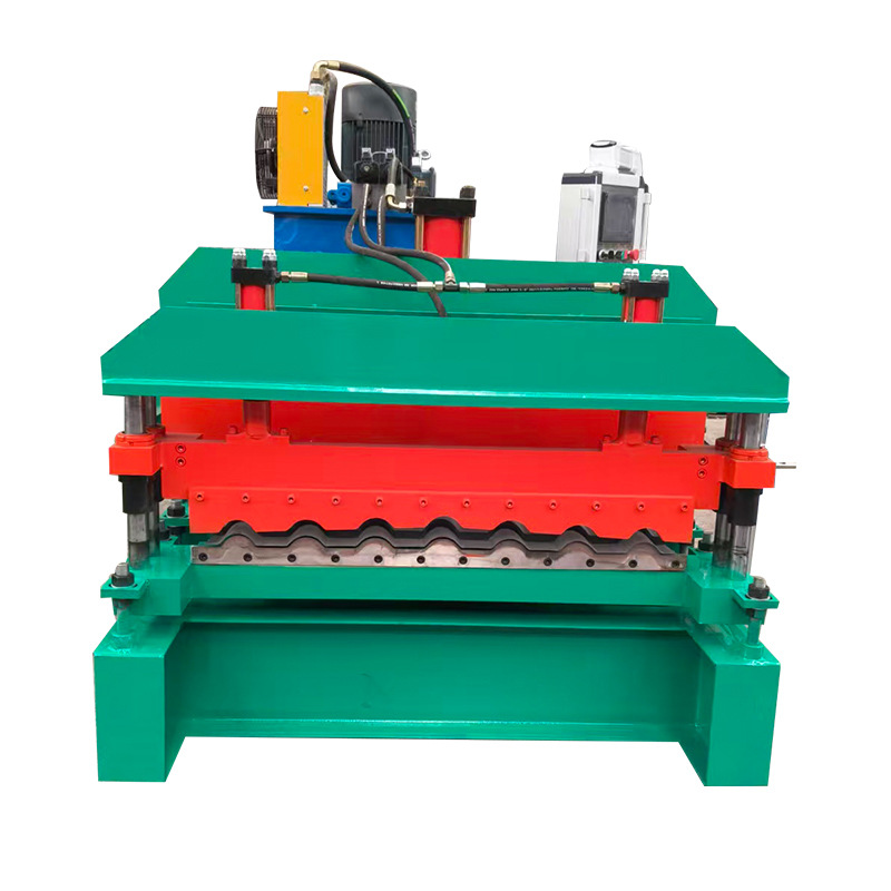 Manufacturer Customized Single-Layer Color Steel Glazed Tile Machine, Color Steel Tile Equipment, Cold Bending Forming Machine, Fully Automatic Tile Pressing Machine