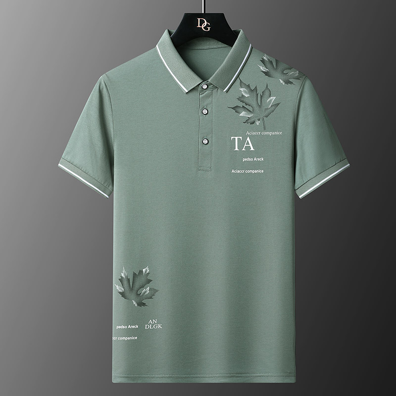 Verano gris hendidura letras ordinarias verano casual en stock manga corta algodón estilo coreano camiseta