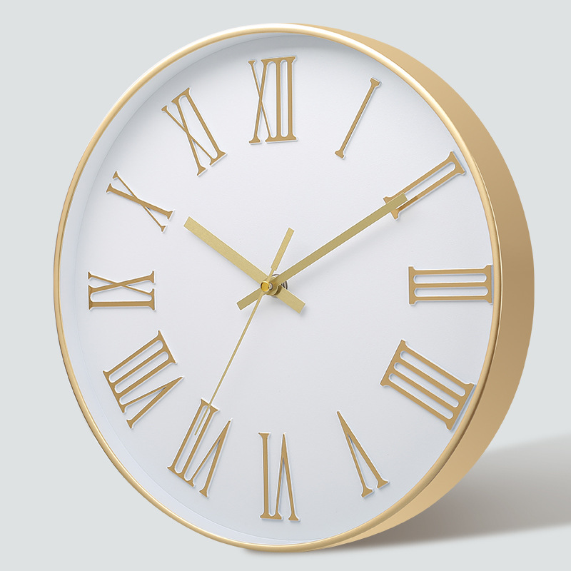 [12 pulgadas 30cm] Reloj de pared mudo moda creativa hogar sala de estar estéreo digital simple reloj al por mayor