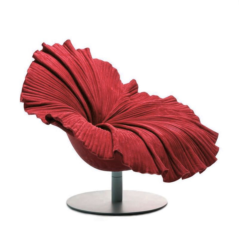 新款创意花瓣椅客厅休闲沙发轻奢酒店客厅阳台布艺休闲单椅