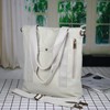 Cotton shopping bag suitable for men and women, capacious one-shoulder bag