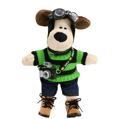Car ornaments, Doll Tank 300 Cartoon Haver - striped-sweater-leader-dog-boots-flash-camera-1