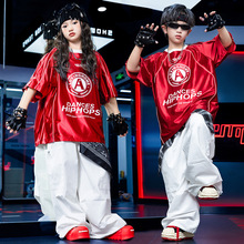 少儿hiphop男童架子鼓表演服夏季女童舞蹈练功服儿童街舞演出服装