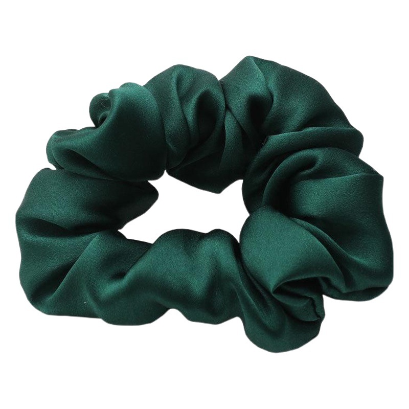 Anillo de pelo de seda artificial ins Wind Net rojo color sólido anillo de pelo de intestino grueso estilo coreano simple anillo de intestino grueso pequeña cuerda de pelo de hadas al por mayor