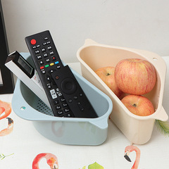 Kitchen sink triangle drain rack suction dishwashing basin filter water holder shelf dishwashing pool cloth storage hanging basket