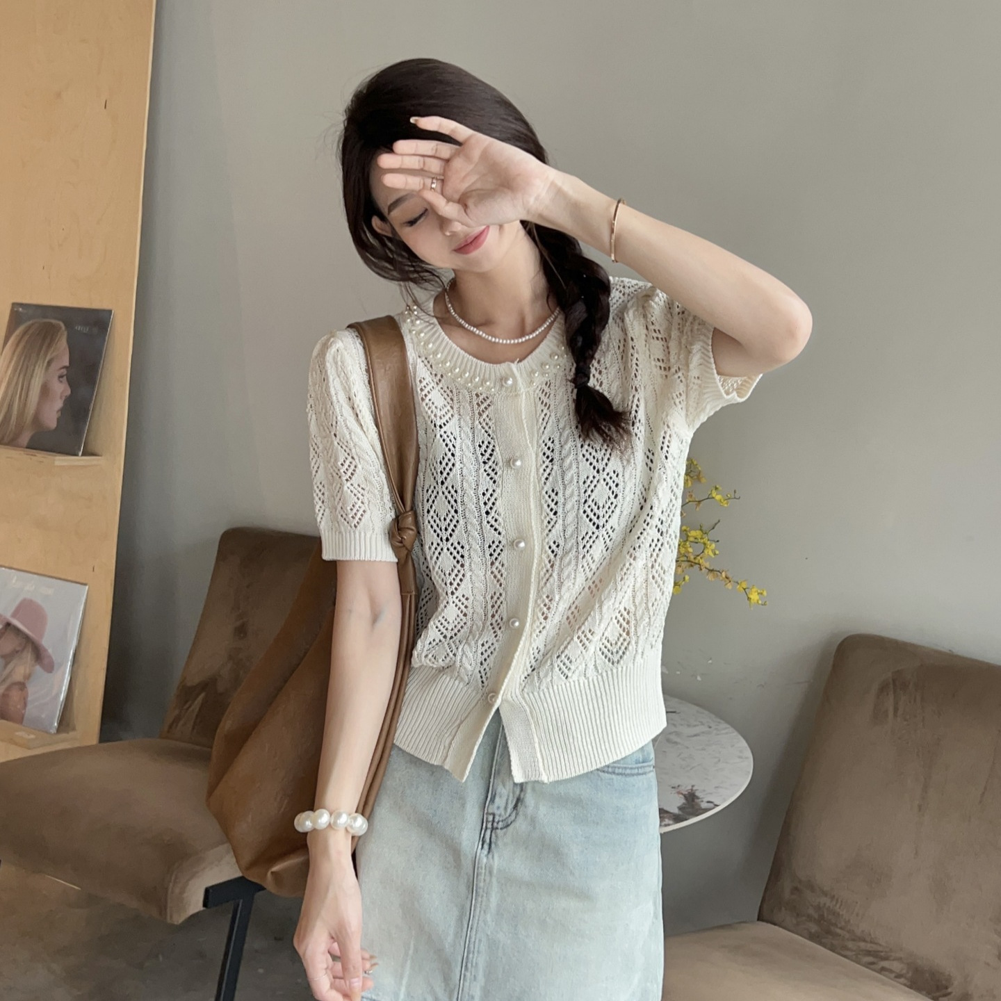 Summer knitted sweater