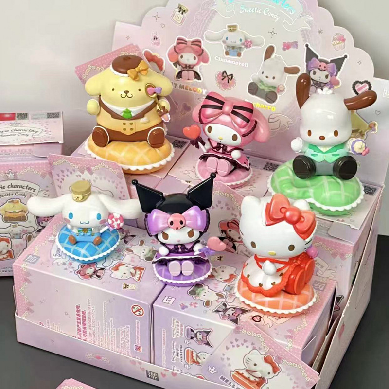 本物のハローキティサマーレインボーキャンディシリーズブラインドバッグトレンディなフィギュアギフトクリエイティブ装飾品卸売|undefined