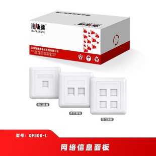 Hikvision High Quality Dual Port Panel Information Panel Network Panel 86mm