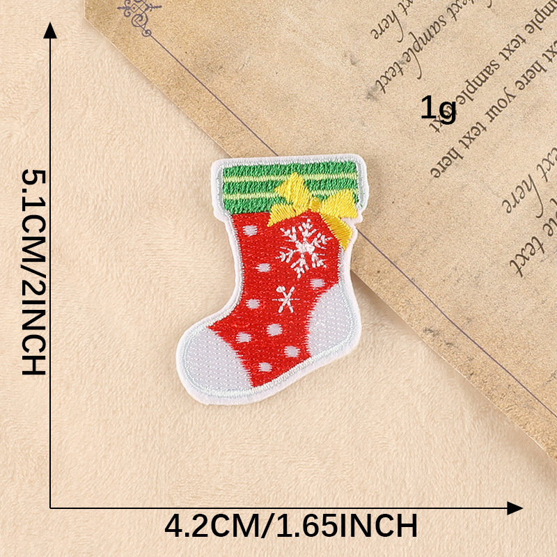 コンピュータ刺繍マーククリスマススパンコール雪だるま布マークダウンジャケット修理パッチステッカー装飾ステッカー刺繍布ステッカー|undefined