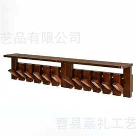 钢琴建挂衣架木制墙上壁挂架玄关置物架实木客厅入户门挂钩衣帽架