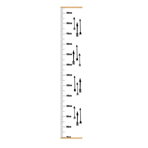 ins style height ruler independent carton packaging portable canvas hanging ruler measuring children's height height chart