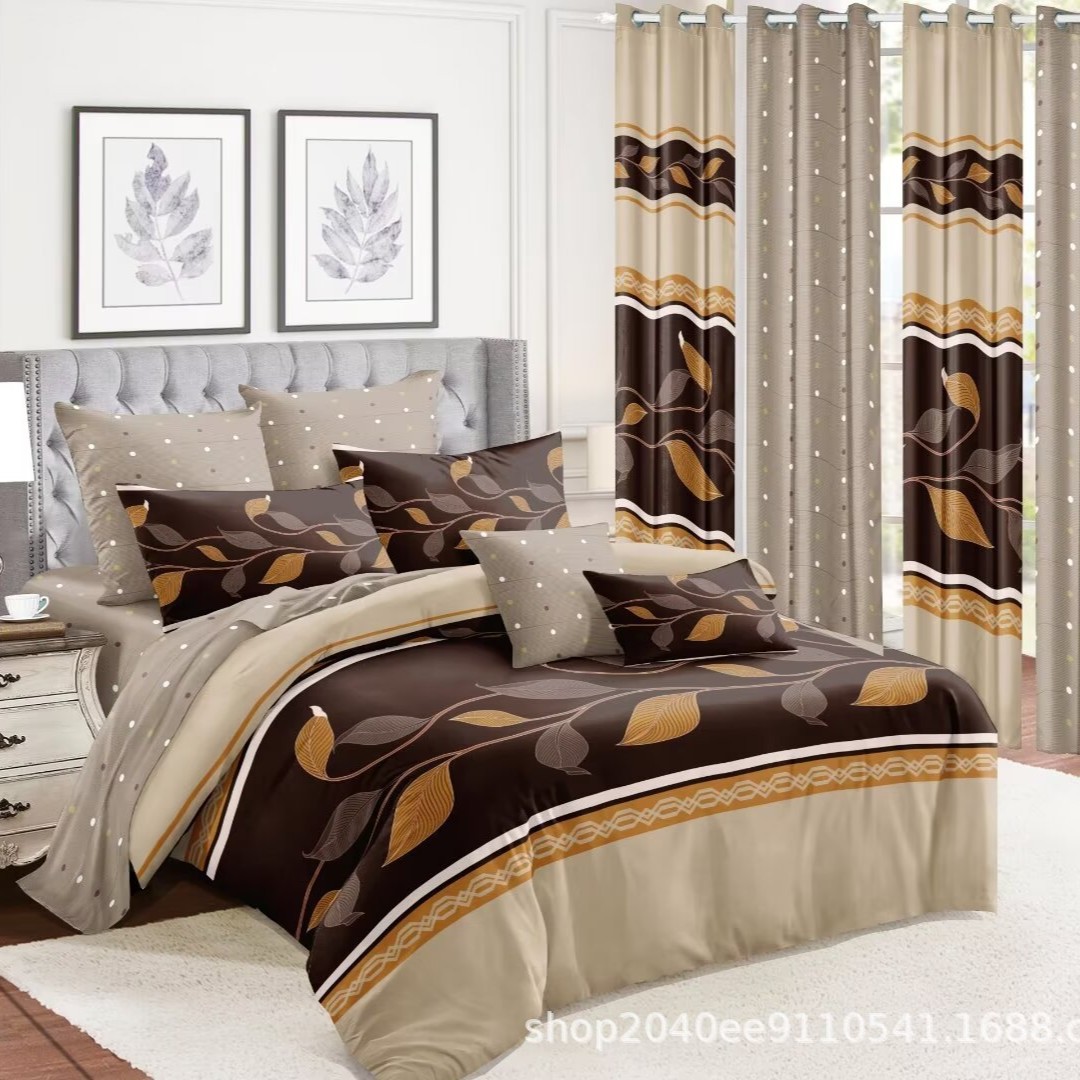 Ropa de cama de cuatro piezas con impresión transfronteriza, ropa de cama de tres piezas, funda de edredón, funda de edredón de primavera y verano infantil, venta al por mayor