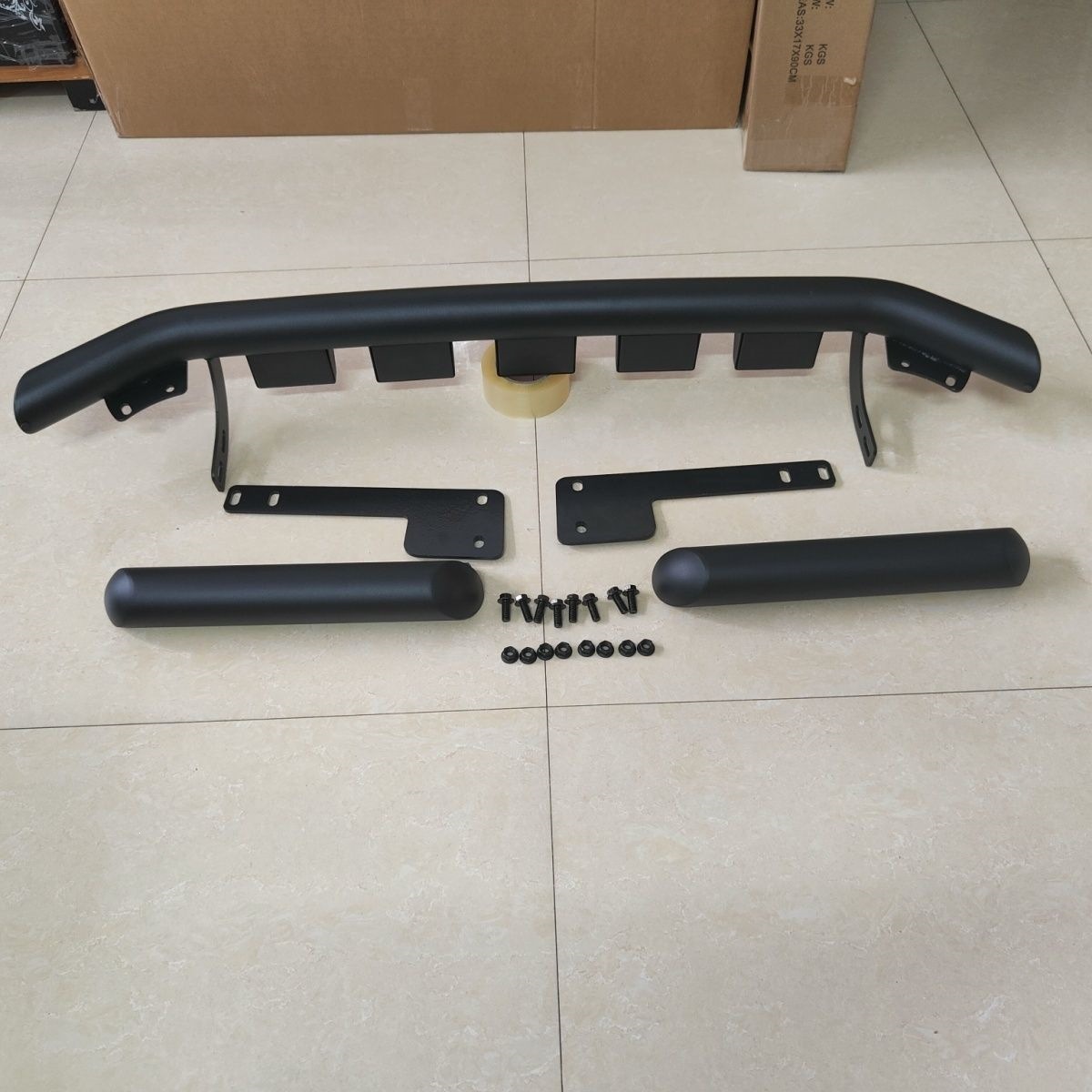 Suitable for 2015-2026 Hilux REVO modified front bumper, three-section front bumper, anti-collision bar