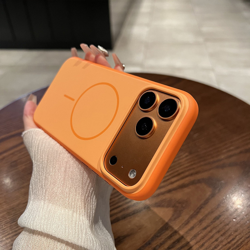 Suitable for Iphone17Promax Mobile Phone Case Original 17 Magnetic Suction 16 New Apple 15 Anti-Fingerprint 14 Protective Cover