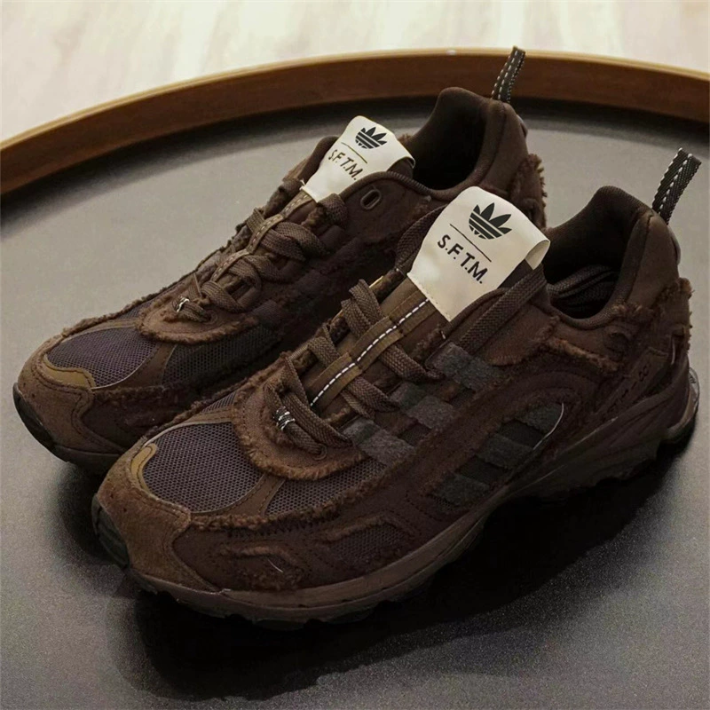 Новая мужская обувь совместного бренда, туфли для папы в стиле ретро, ​​темно-коричневые спортивные повседневные туфли с низким берцем, кроссовки, универсальная уличная обувь
