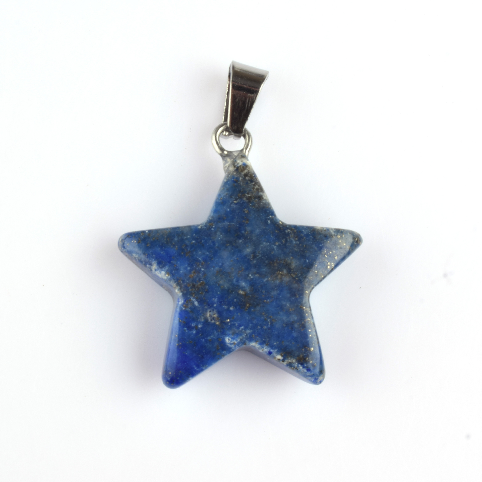 Colgante de piedra de estrella de color natural colgante de amatista de estrella de color pentagramas colgante de estrella de cielo colgante DIY joyas artículos