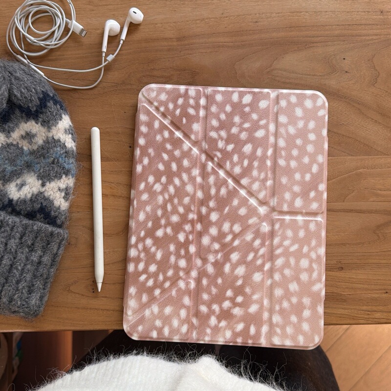 Buckle iPad Little Deer Spot Case for iPad Mini 6 Tablet Computer Case iPad 2025 Version 10Th Generation