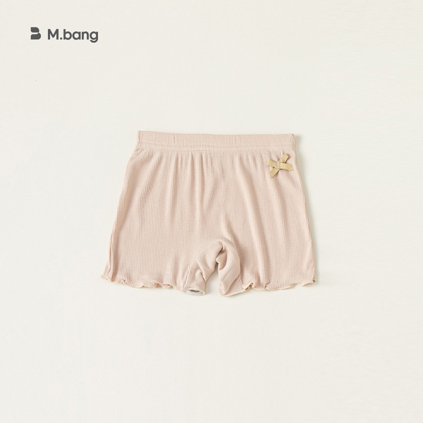 Yibao Kidsren's Clothing Kidsren's Leggings Kidsren's Clothing Bow Fungus Shorts Summer Little Girl Pure Color Safety Pants