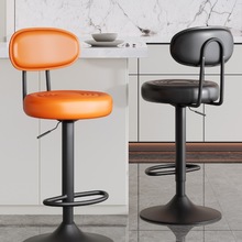 J^吧台椅椅子高脚凳升降旋转家用现代简约酒吧椅收银前台靠背吧台