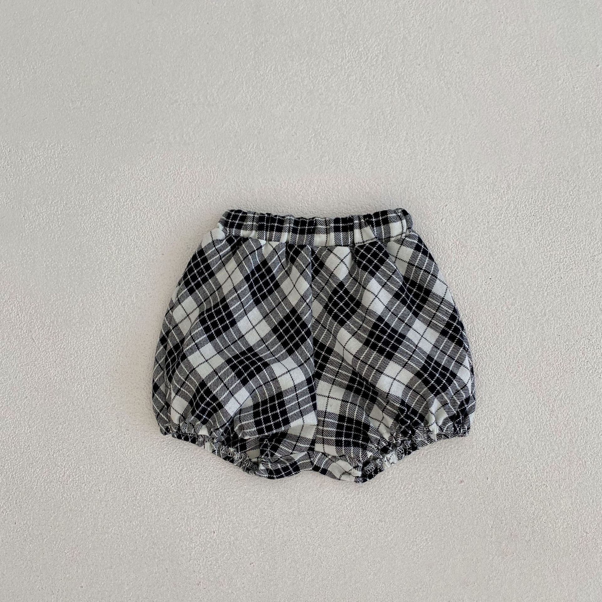 2024 Herbst/Winter Neue Baumwolle Weibliche Baby Karierten Langarm Top Strickjacke + Hose zweiteiliges Set_voghion.com