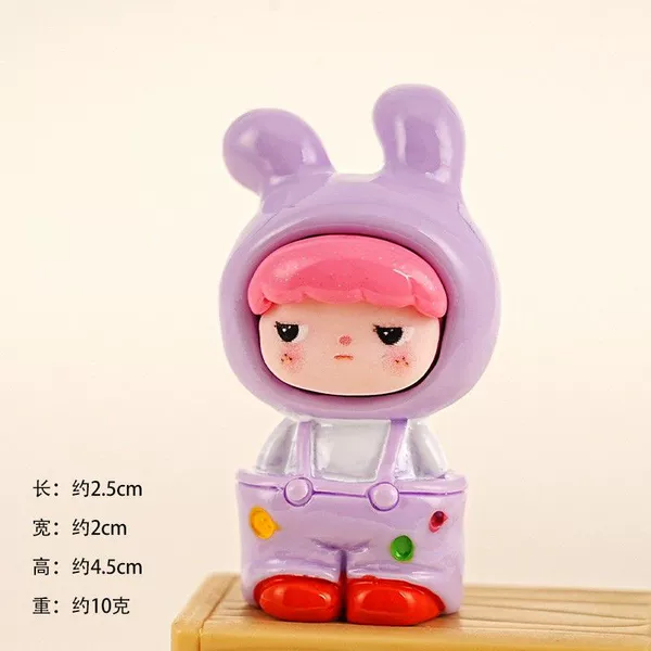 Overall, purple rabbit