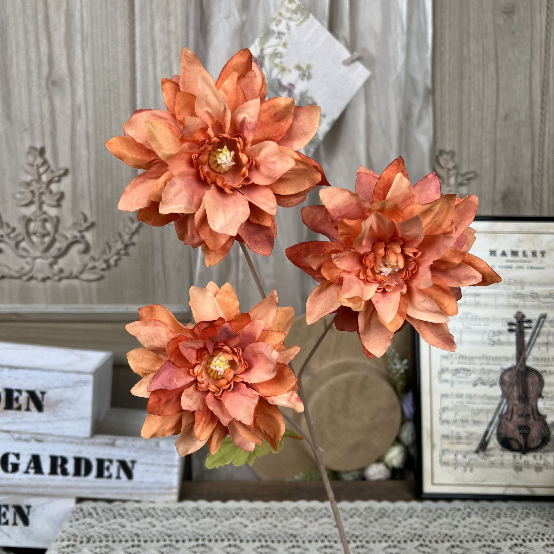 Y-유화 달리아-오렌지