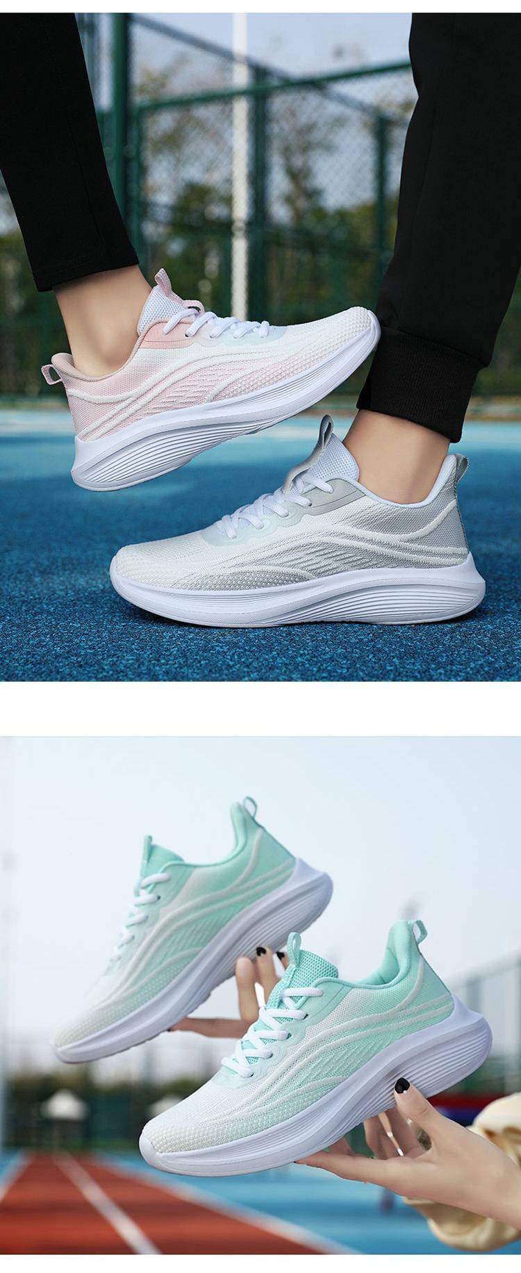 Damen Basketballschuhe Tennisschuhe Sneakers Canvas Mesh Fußgewölbeunterstützung Atmungsaktiv Leichtes Schuhwerk_voghion.com