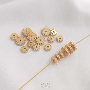 ��ɫ14K�~������X݆��߅�ʯ��Ƭ�ֹ����Ʒ����diy��������
