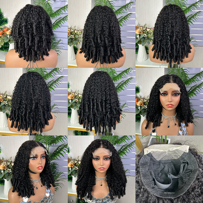 European and American Black Wigs 5X5Qq Pissy Curly Afro African Wigs Human Hair