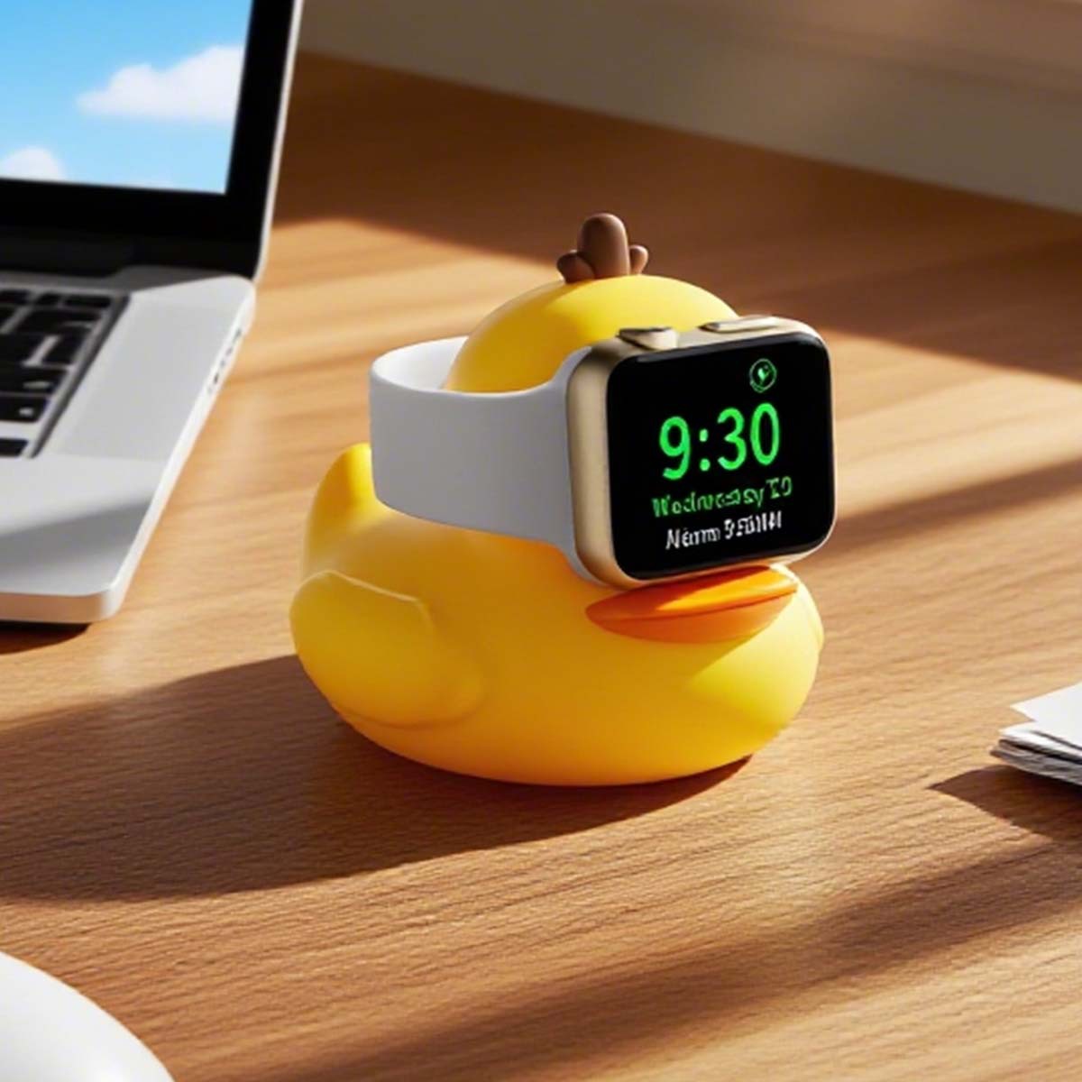 Suitable for Apple Watch Apple Watch Charging Stand Anti-Slip Silicone Magnetic Wireless Charging Base Wholesale