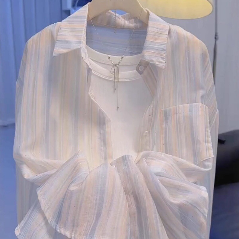Thin silk long-sleeve