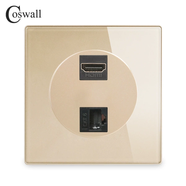 Glass Golden HDMI2.0+ Computer Category 6