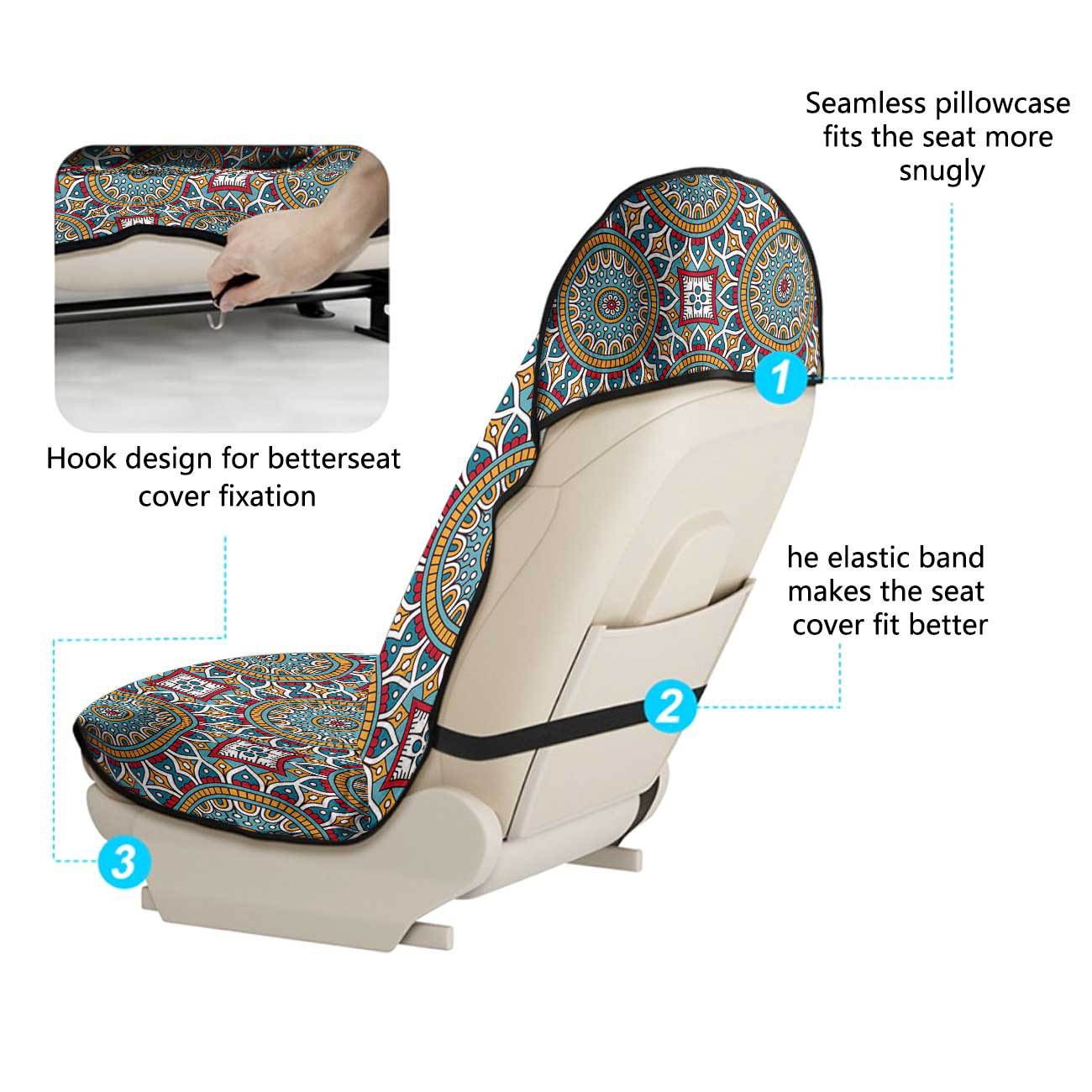 Car seat towel cover front seat protector suitable for gym and exercise, universal for all seasons, car use 31