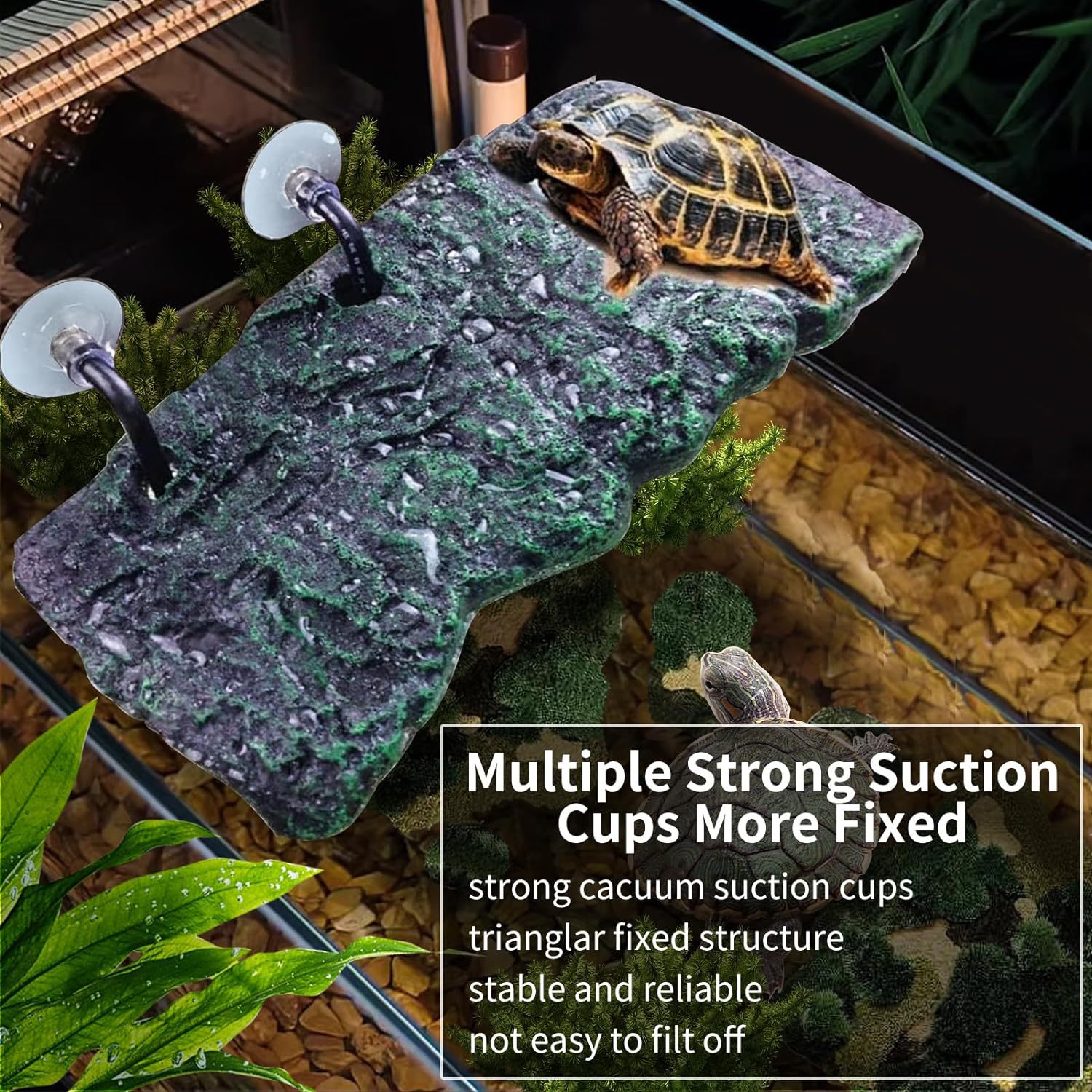 Mascotas trepadoras Tortuga mascota Secadora de espalda Plataforma de rocalla Terraza Pecera Tortuga de agua Escalada Tortuga Isla flotante Elevación Plataforma de escalada de flotador grande